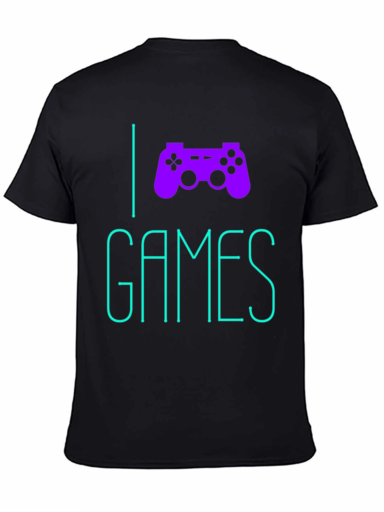 I Love Games Graphic Tee - Black