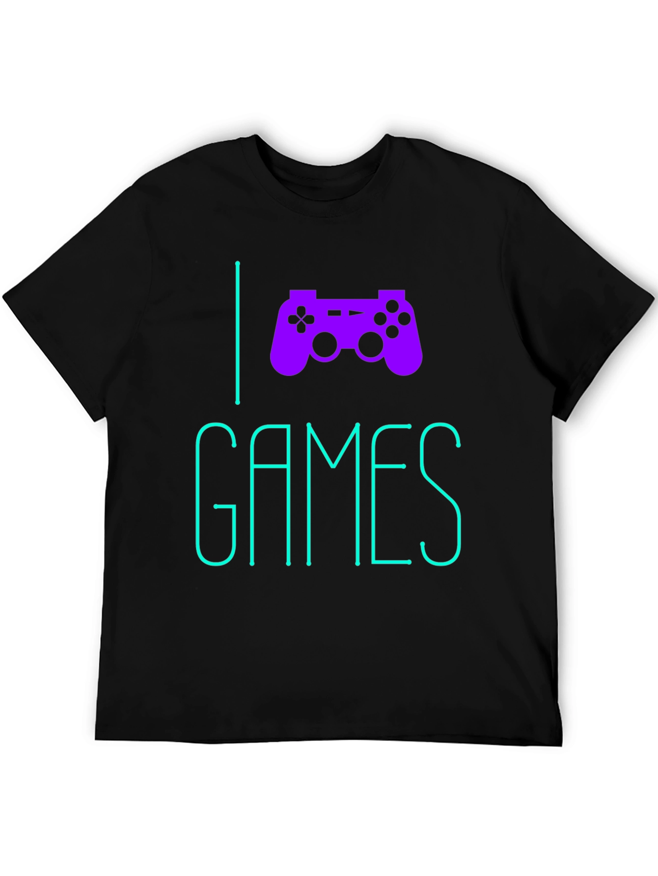 I Love Games Graphic Tee - Black