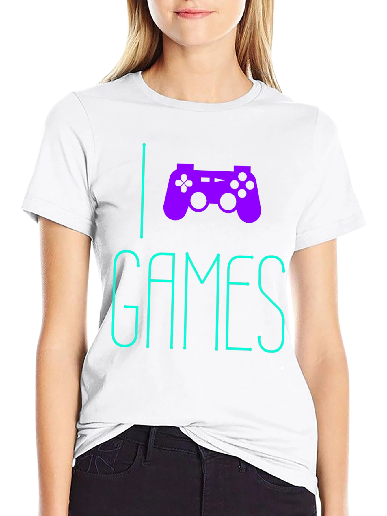 I Love Games Graphic Tee - Black
