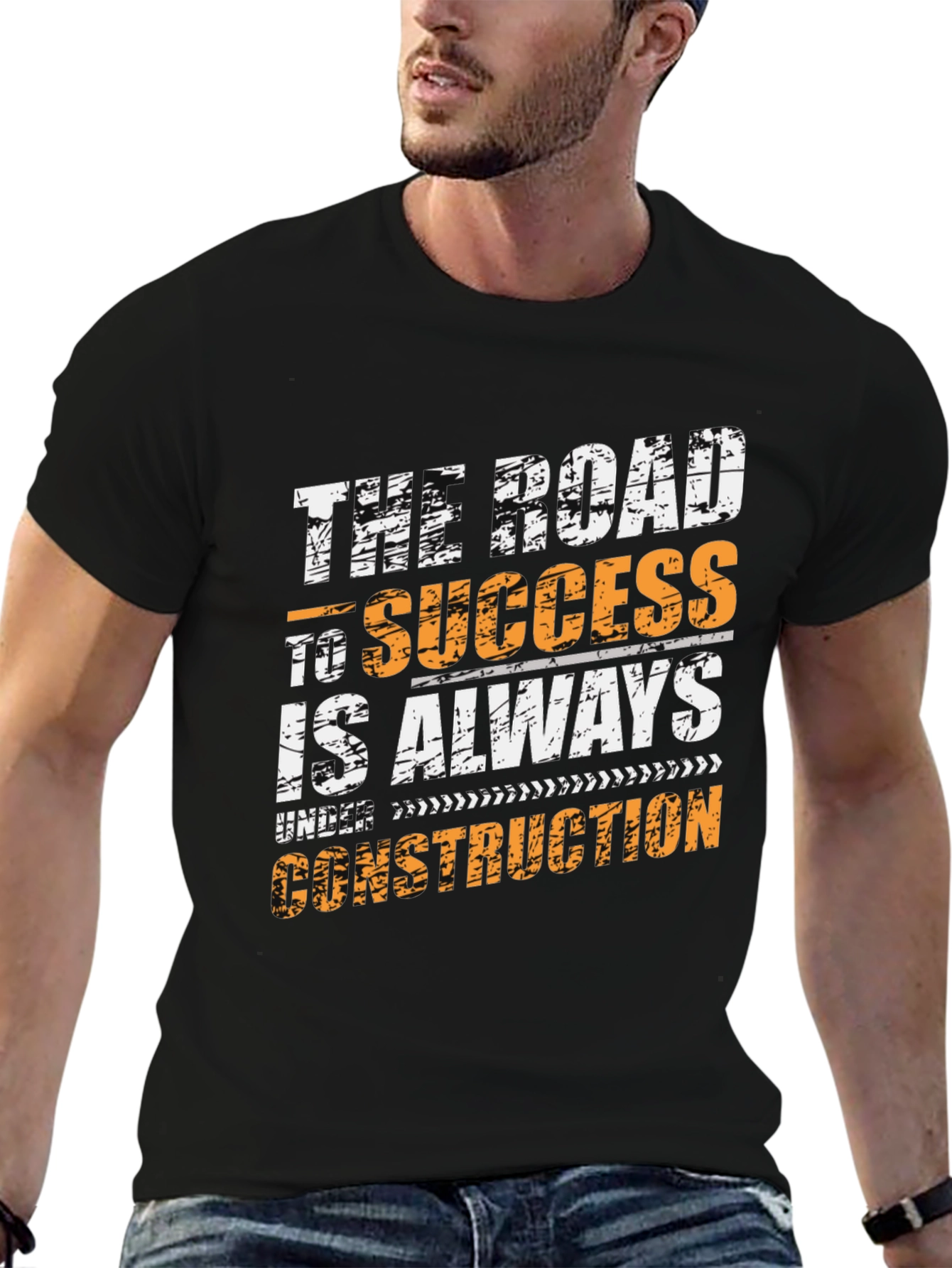 Road to Success Graphic Tee - Always Under Construction