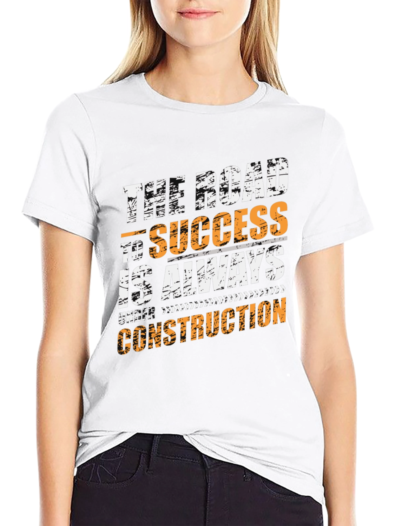 Road to Success Graphic Tee - Always Under Construction