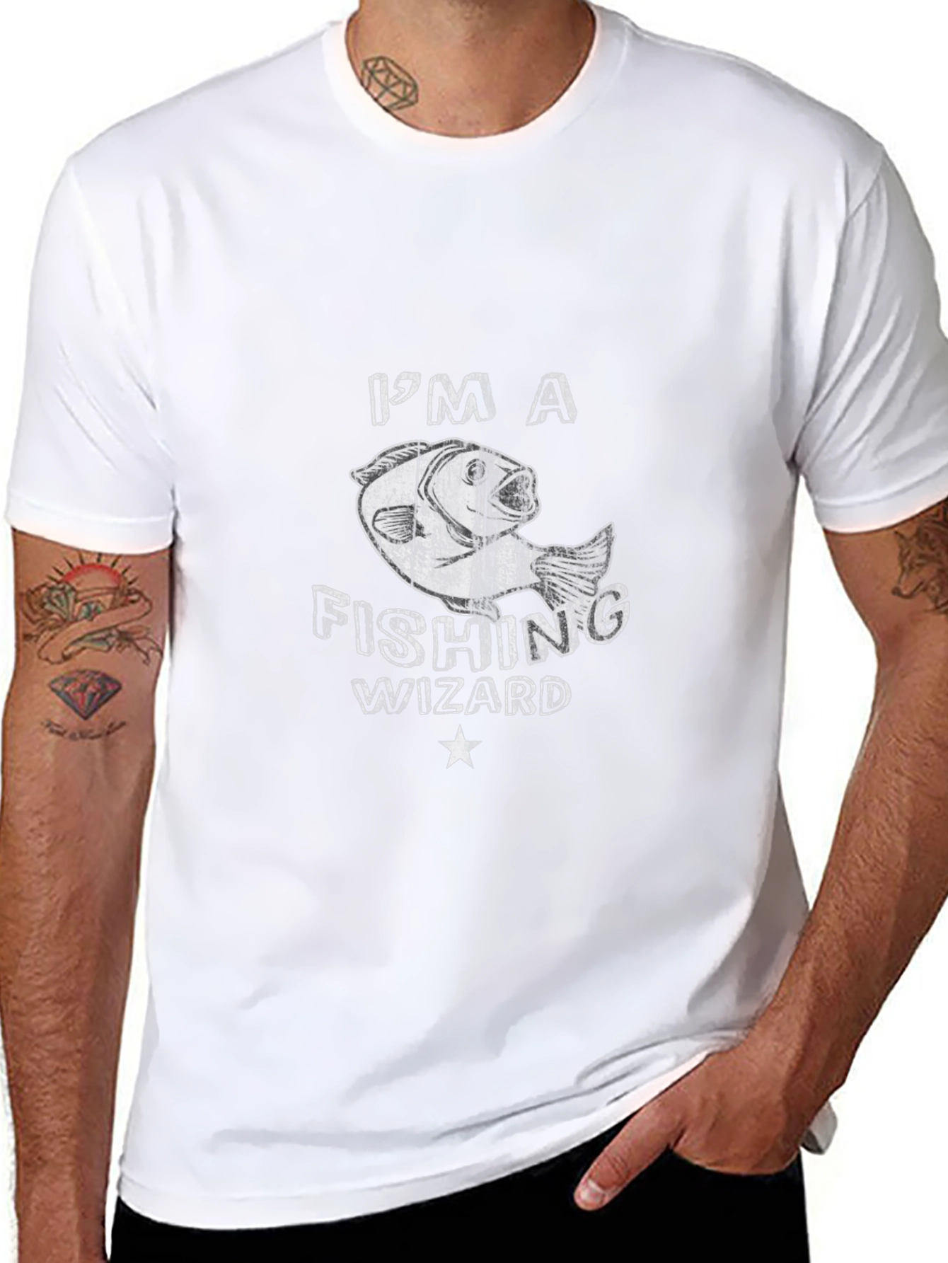Fishing Wizard T-Shirt: Funny Fisherman Tee
