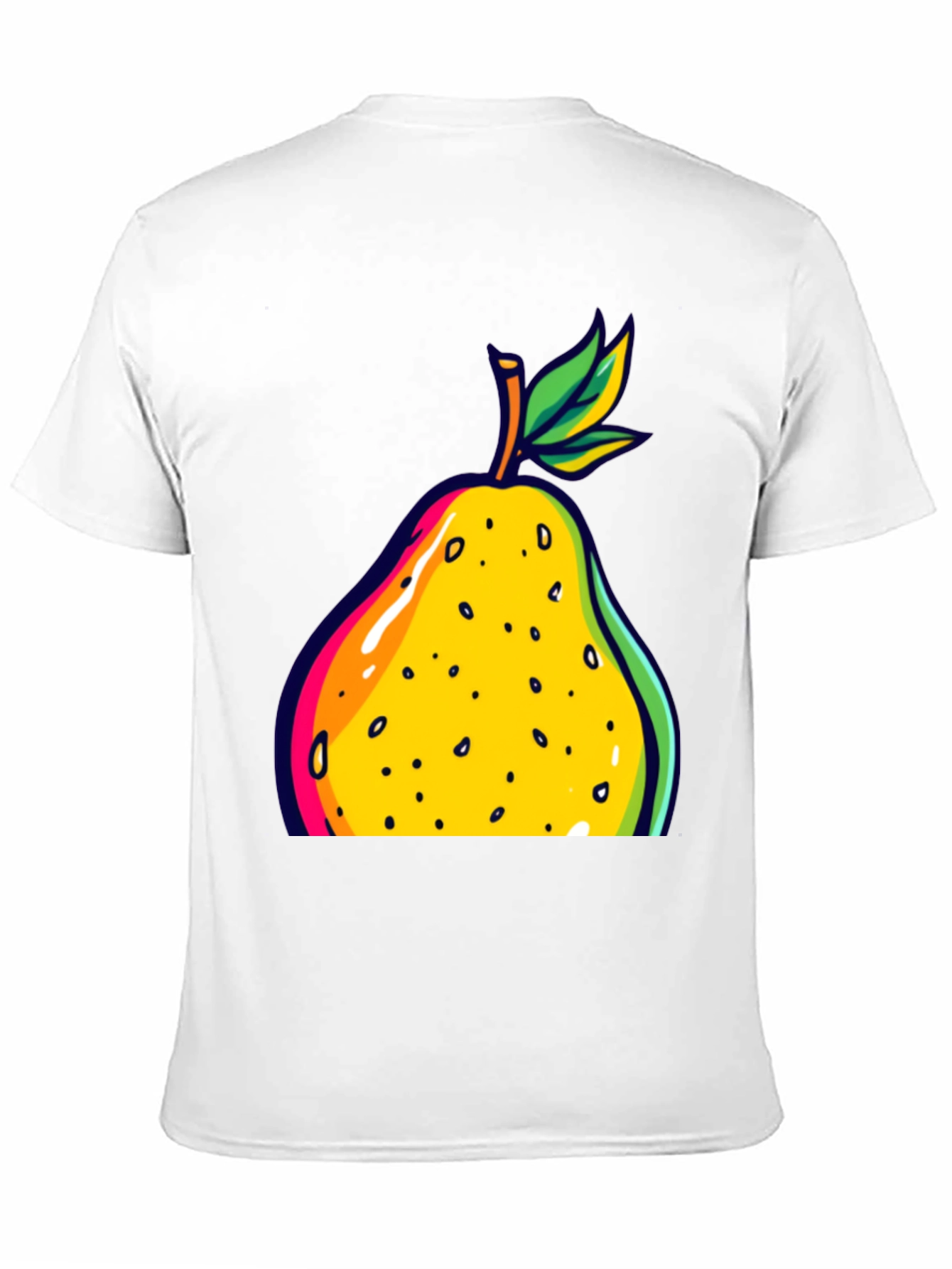 Pear Graphic Black T-Shirt