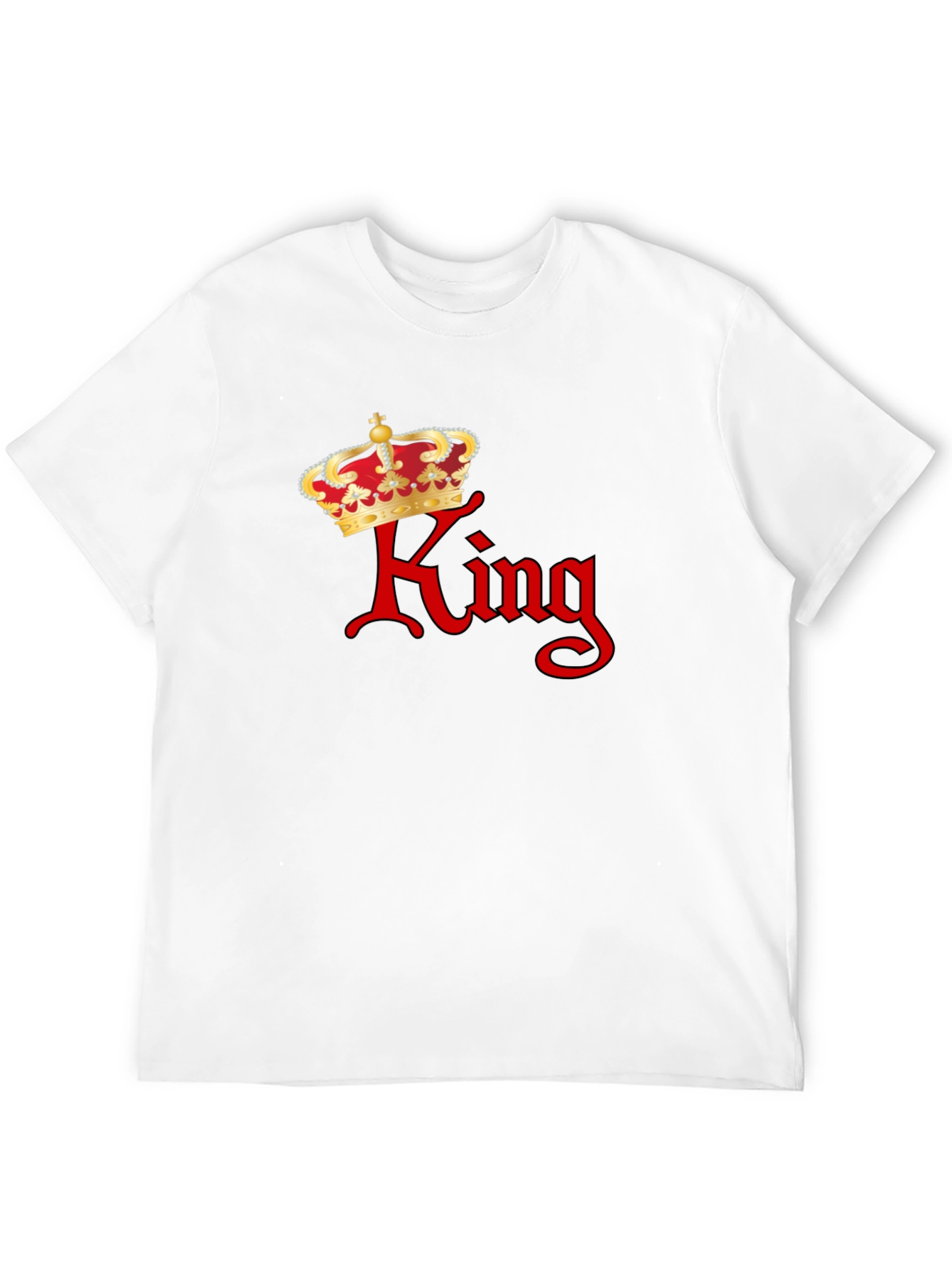 King Crown Graphic Tee - Stylish Mens Black T-Shirt