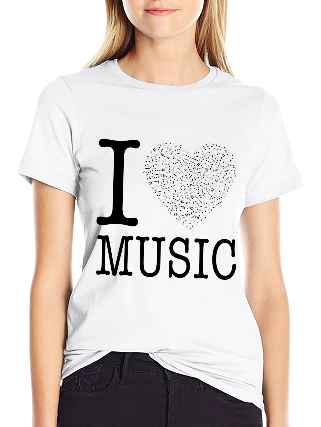 I Heart Music Graphic T-Shirt - Soft Cotton Tee