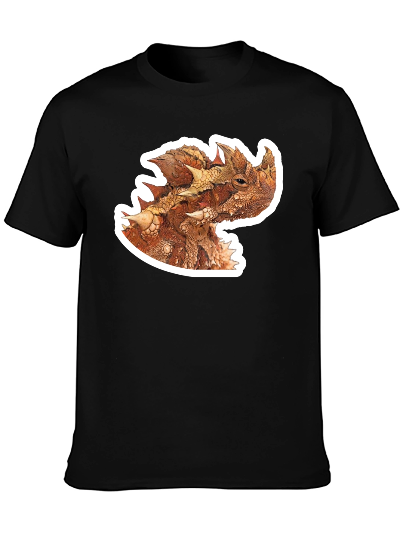 Horned Lizard Graphic Tee - Cool Animal Design