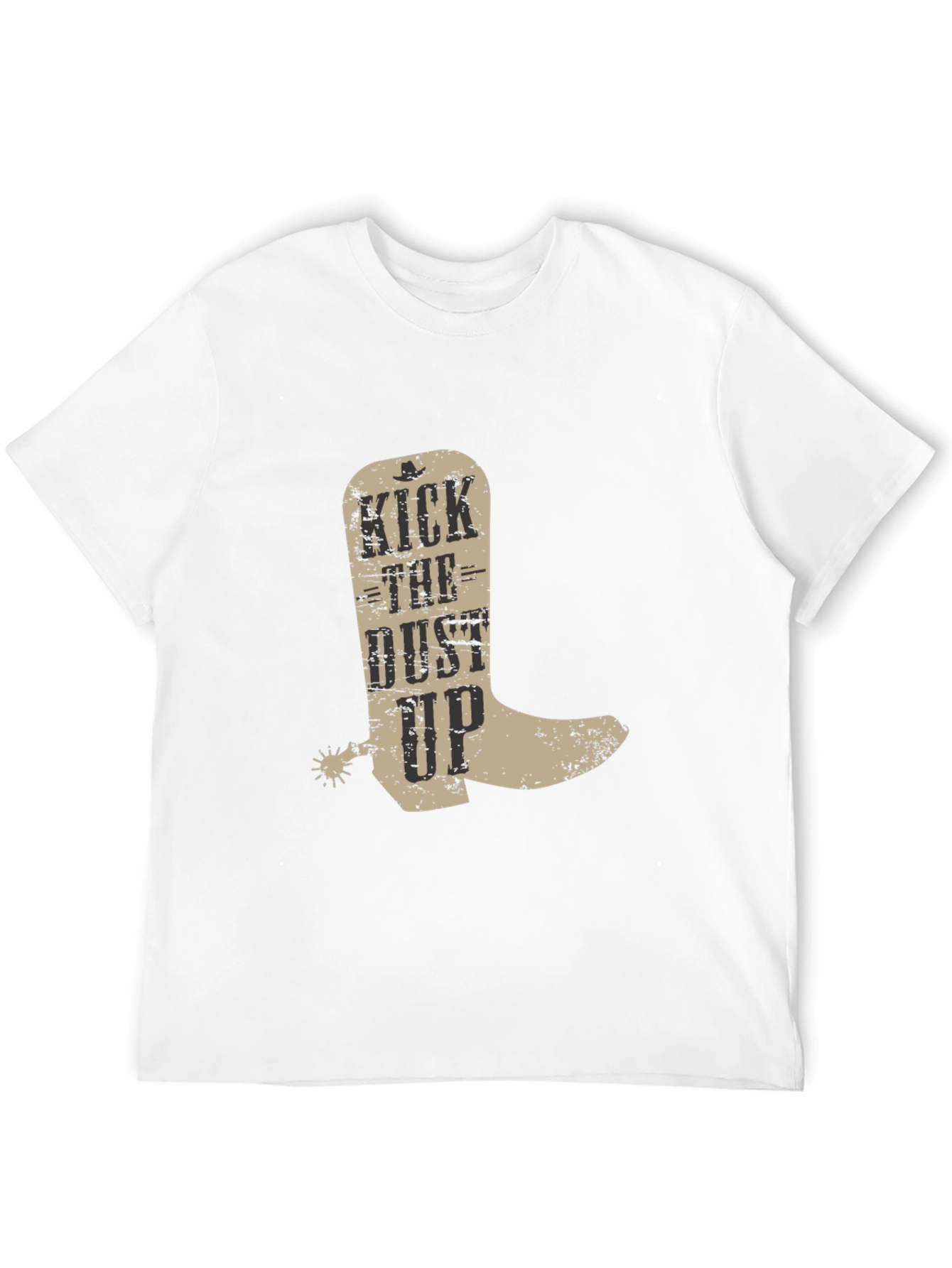 Kick the Dust Up Cowboy Boot Graphic T-Shirt