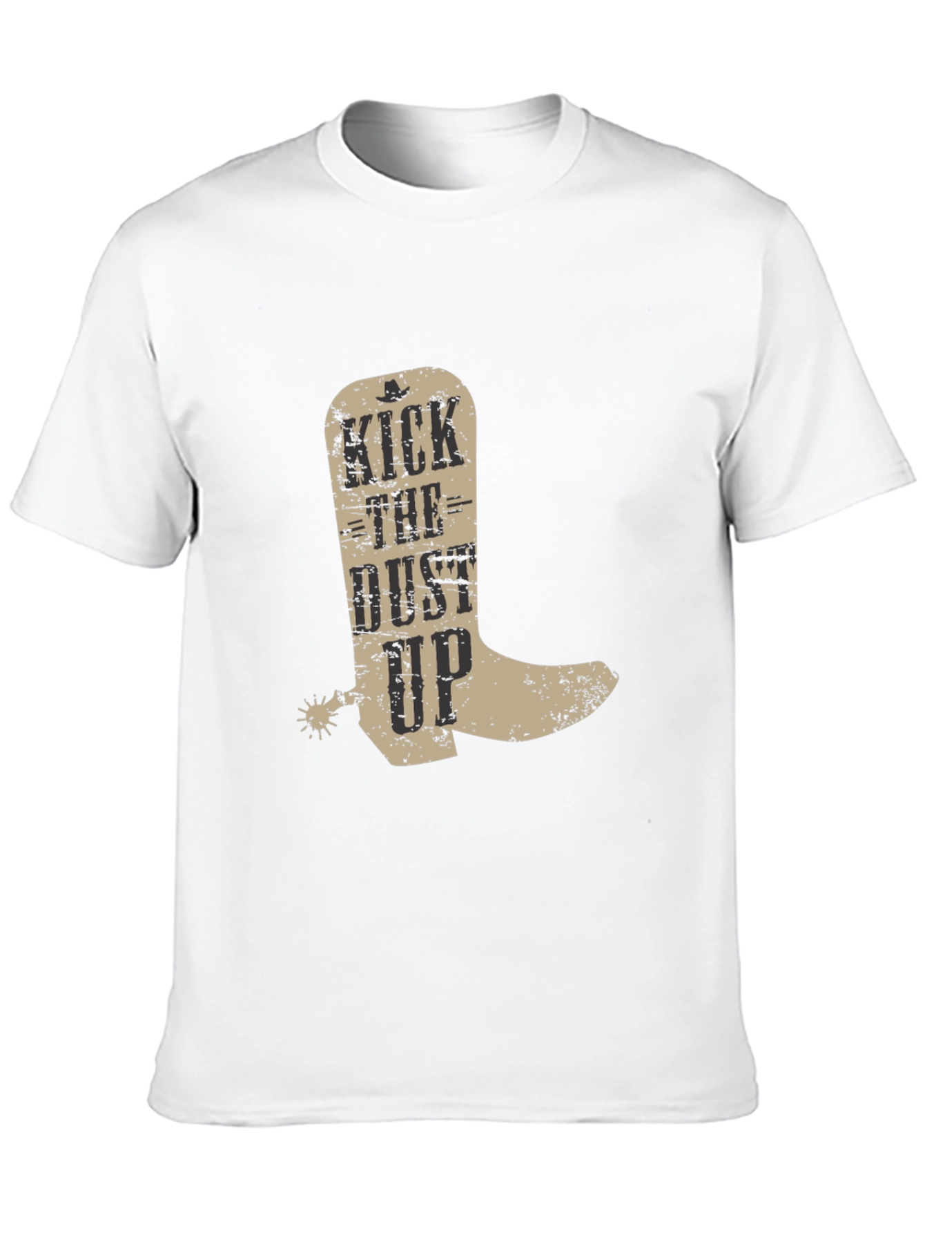 Kick the Dust Up Cowboy Boot Graphic T-Shirt