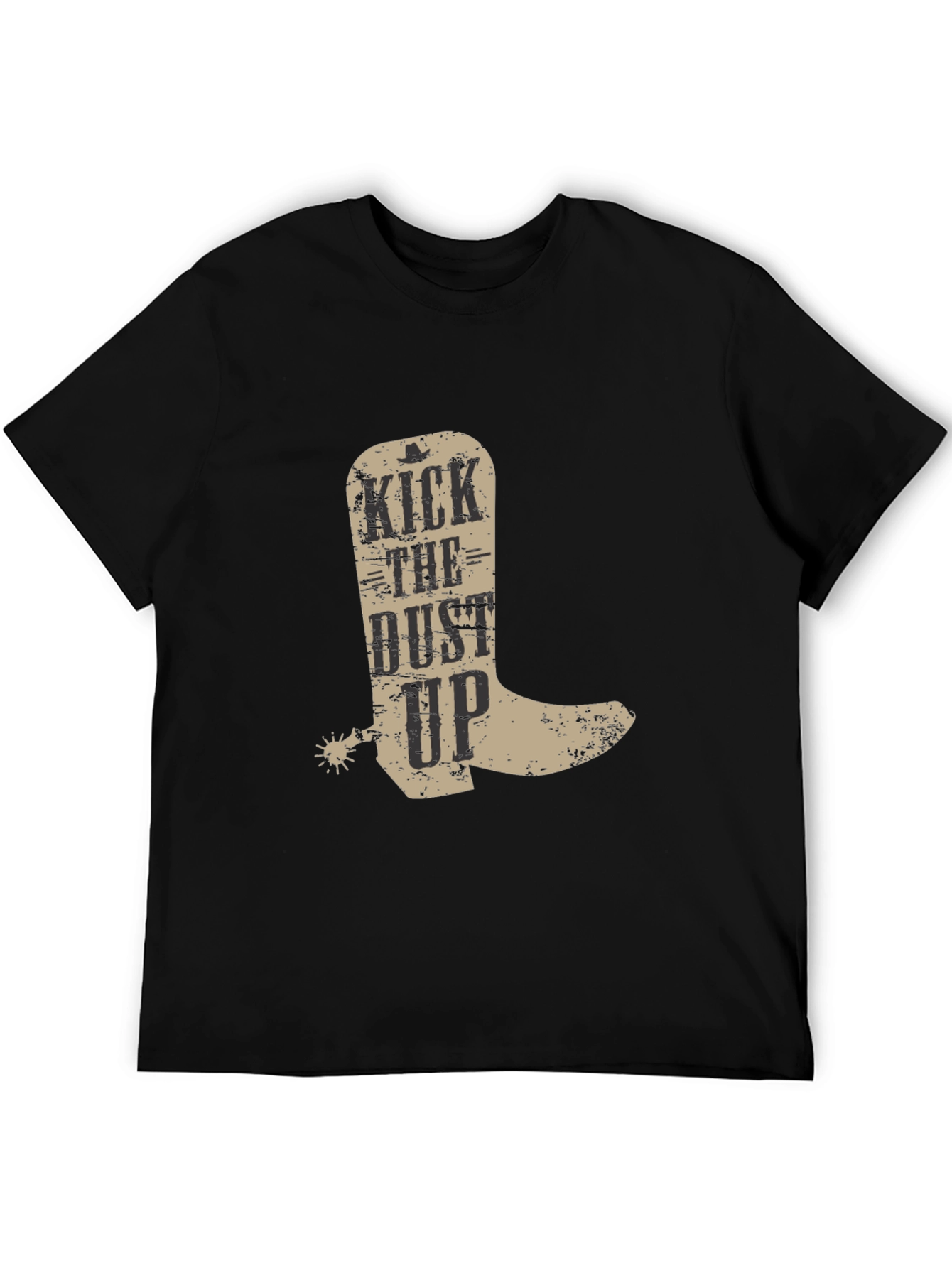Kick the Dust Up Cowboy Boot Graphic T-Shirt