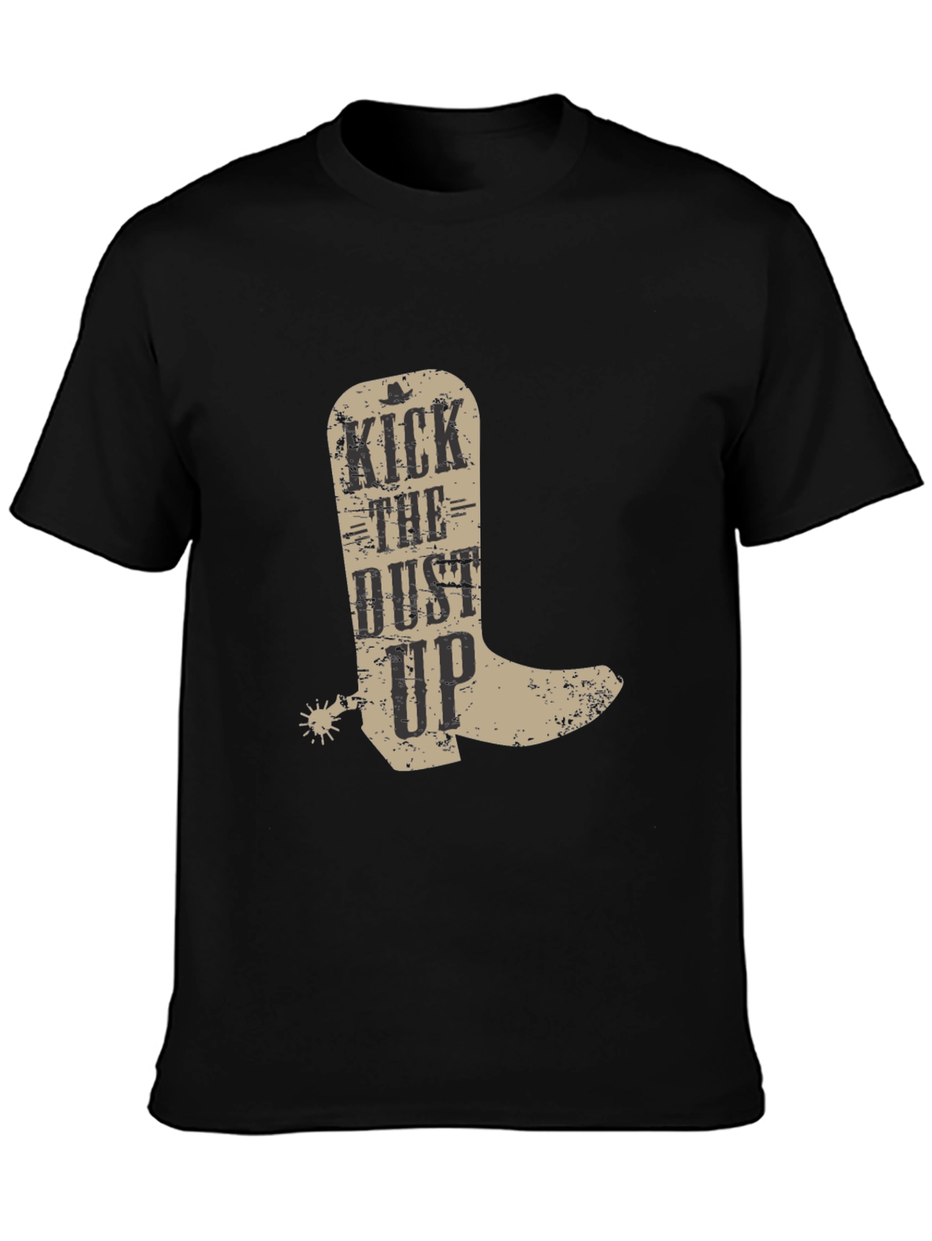 Kick the Dust Up Cowboy Boot Graphic T-Shirt