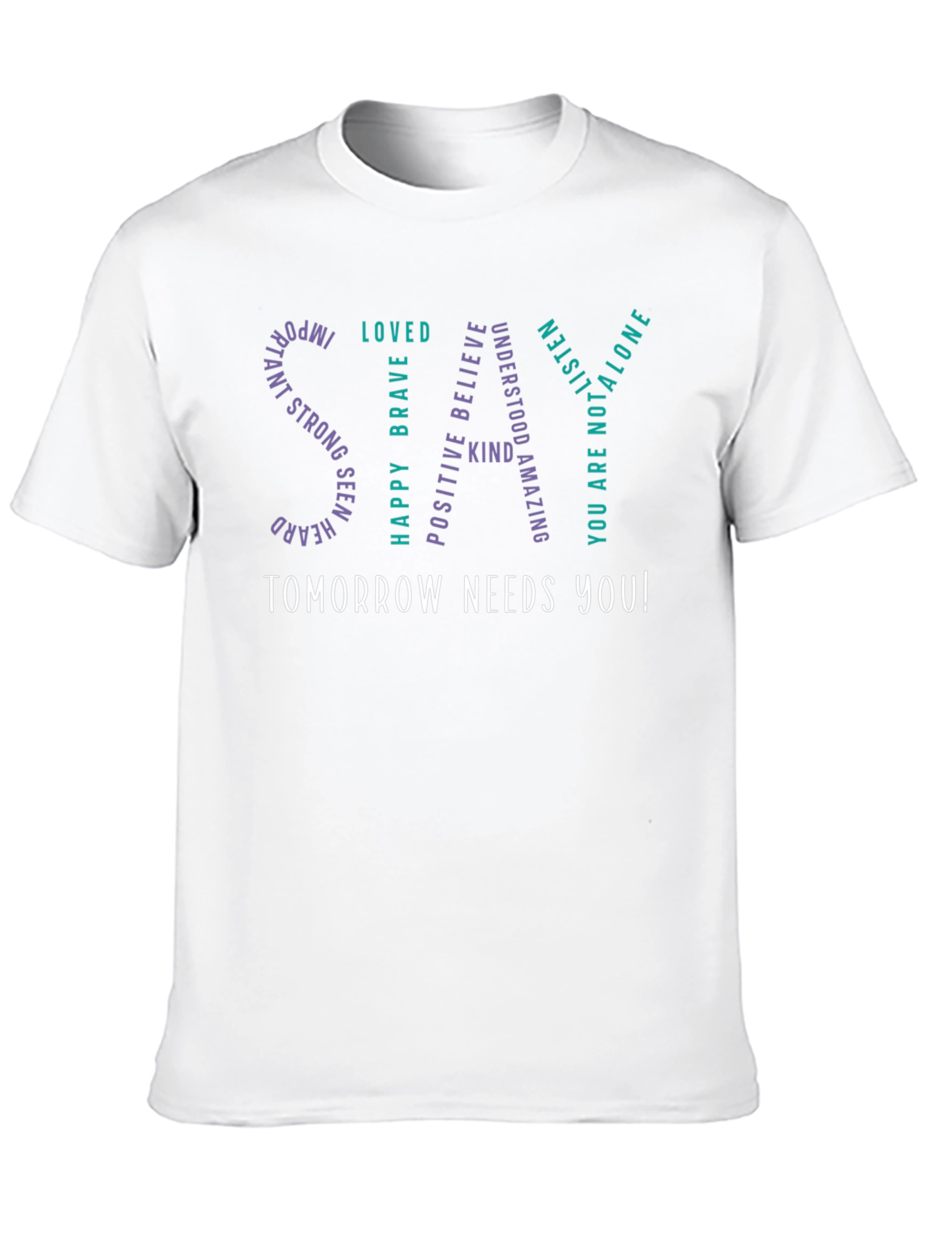Tomorrow Needs You T-Shirt - Inspirational Black Tee