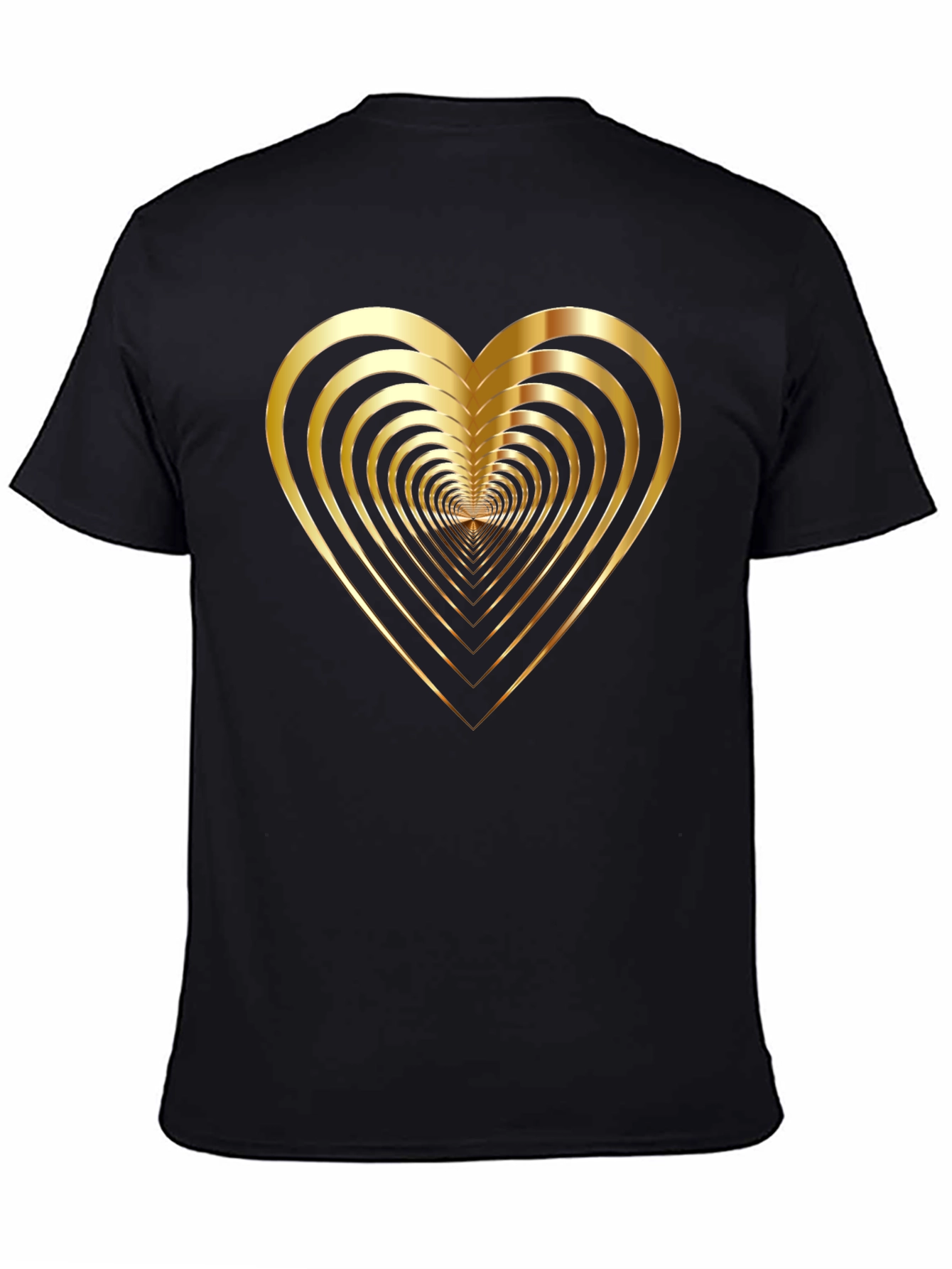 Golden Heart Tunnel Black T-Shirt