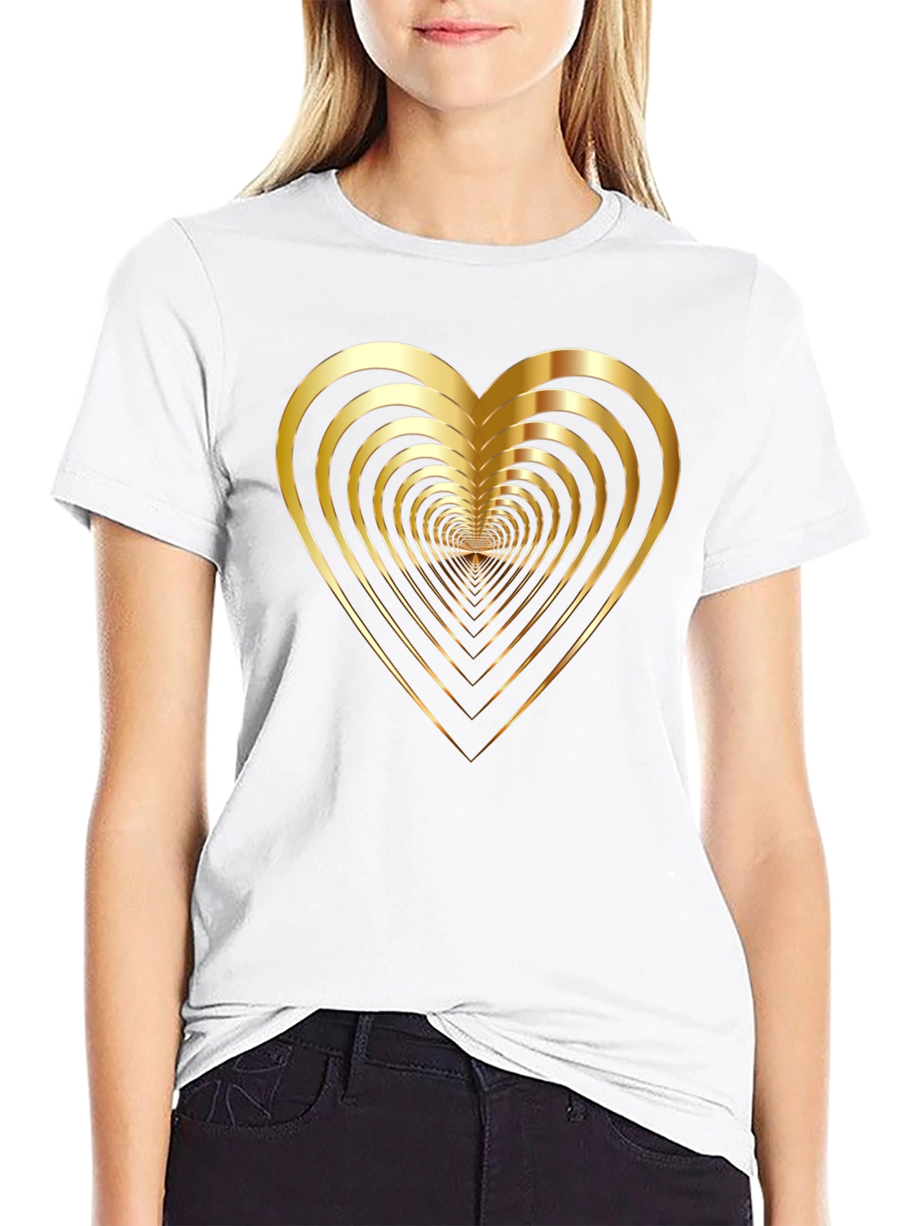 Golden Heart Tunnel Black T-Shirt