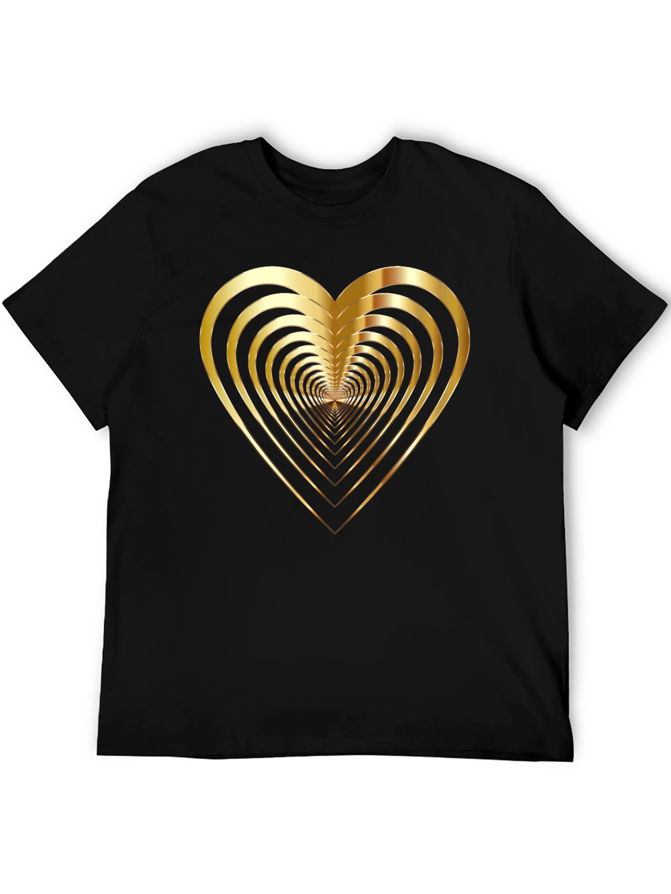 Golden Heart Tunnel Black T-Shirt