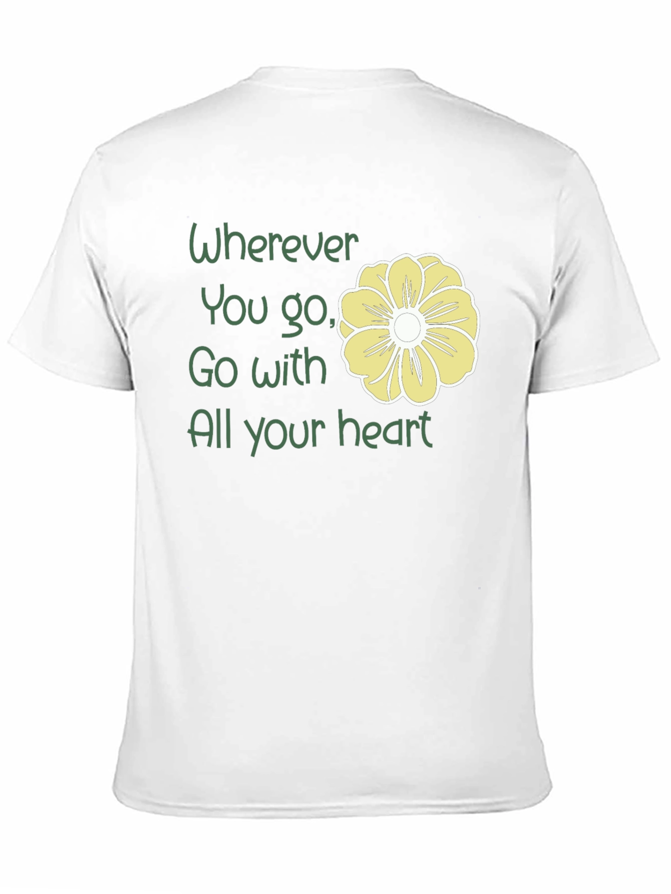 Wherever You Go T-Shirt with Floral Accent