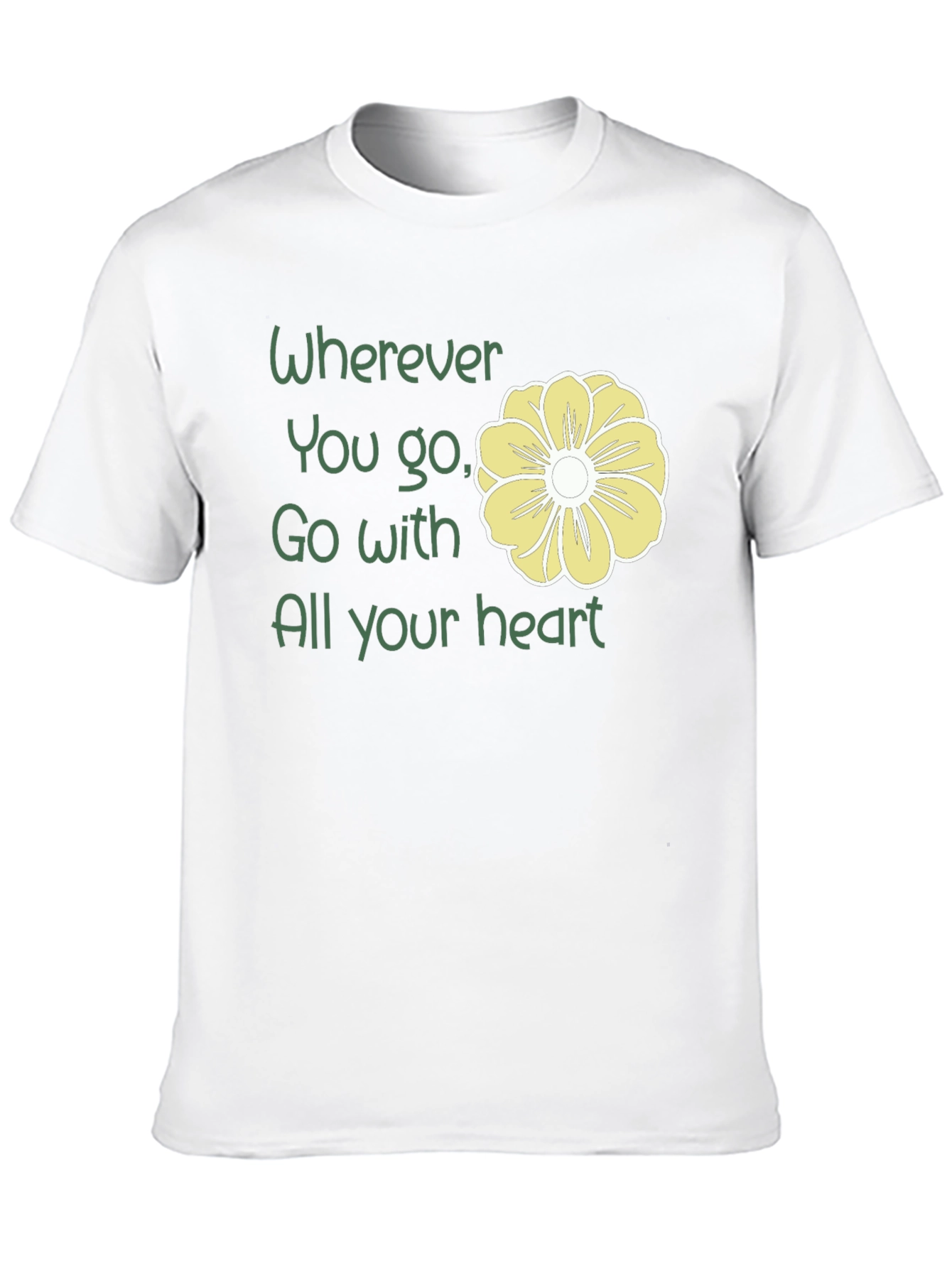 Wherever You Go T-Shirt with Floral Accent