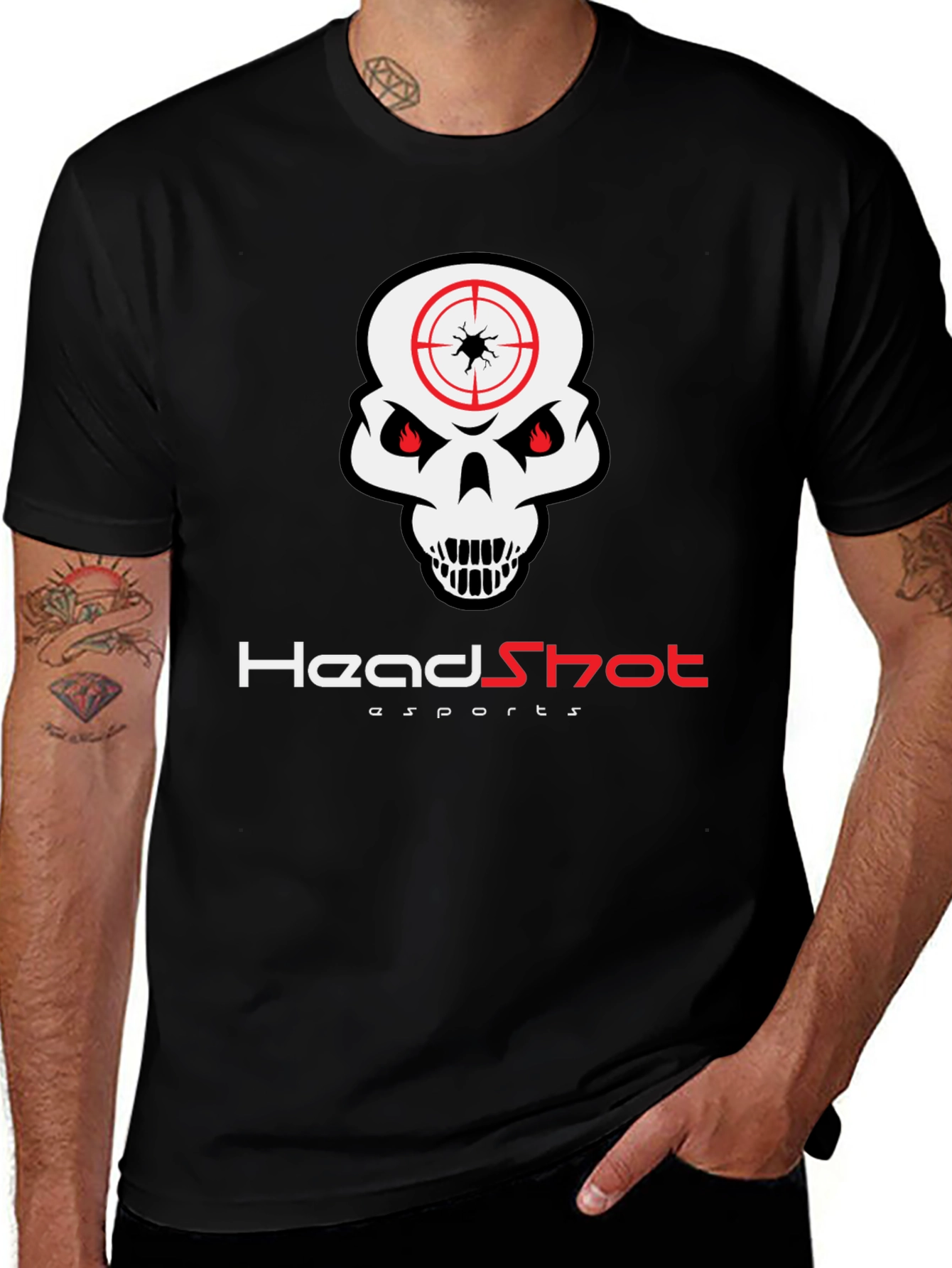 Headshot Esports Graphic T-Shirt - Skull Design