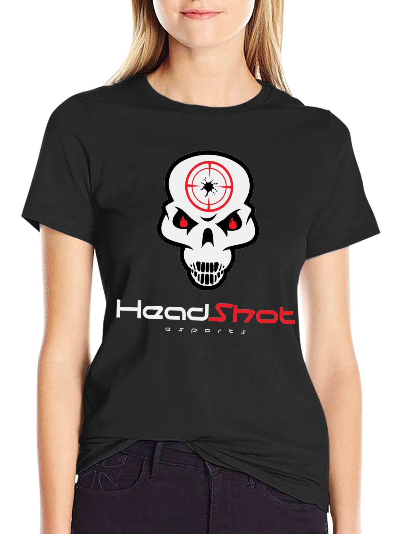 Headshot Esports Graphic T-Shirt - Skull Design