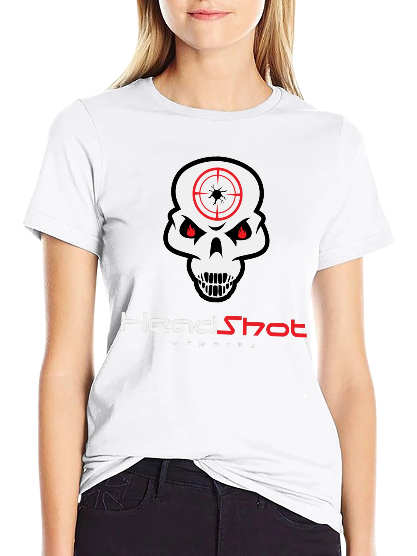 Headshot Esports Graphic T-Shirt - Skull Design