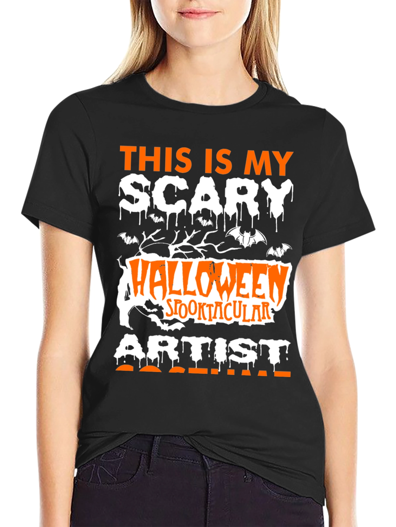 Halloween Artist T-Shirt - Scary Spooktacular Design