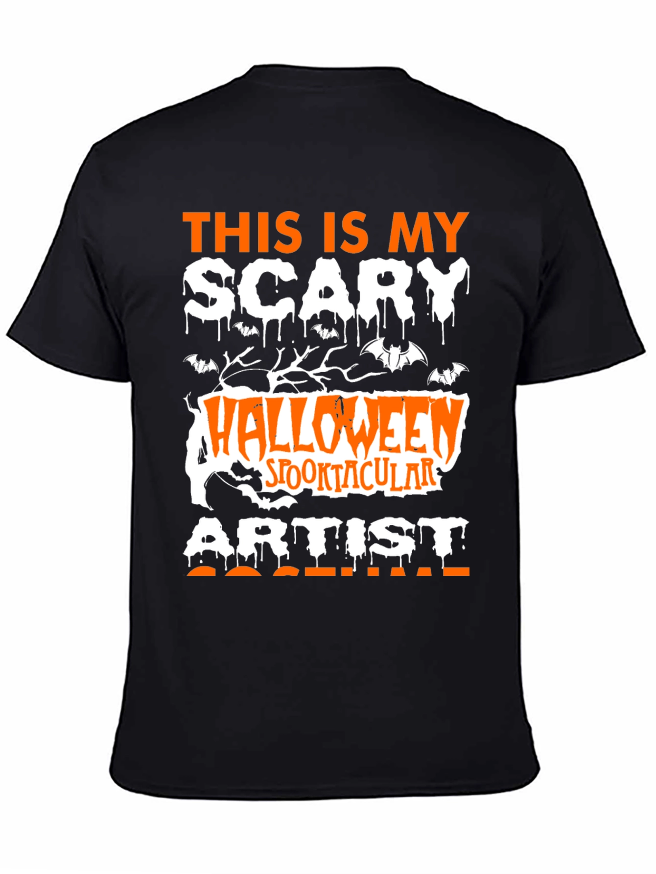Halloween Artist T-Shirt - Scary Spooktacular Design