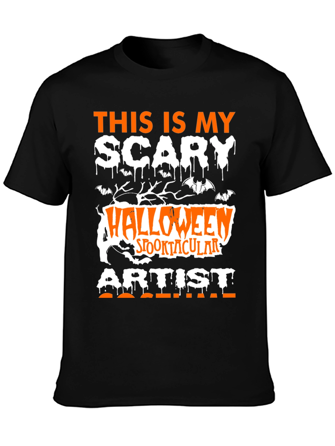 Halloween Artist T-Shirt - Scary Spooktacular Design