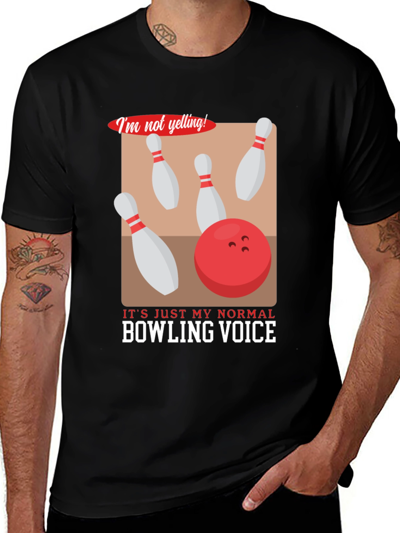 Bowling Voice T-Shirt Funny Bowling Gift