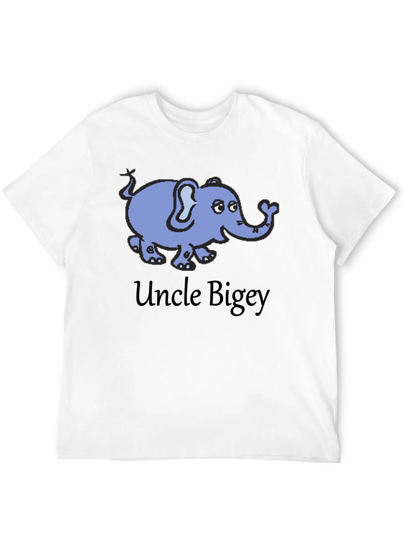 Uncle Bigey Elephant Cartoon T-Shirt