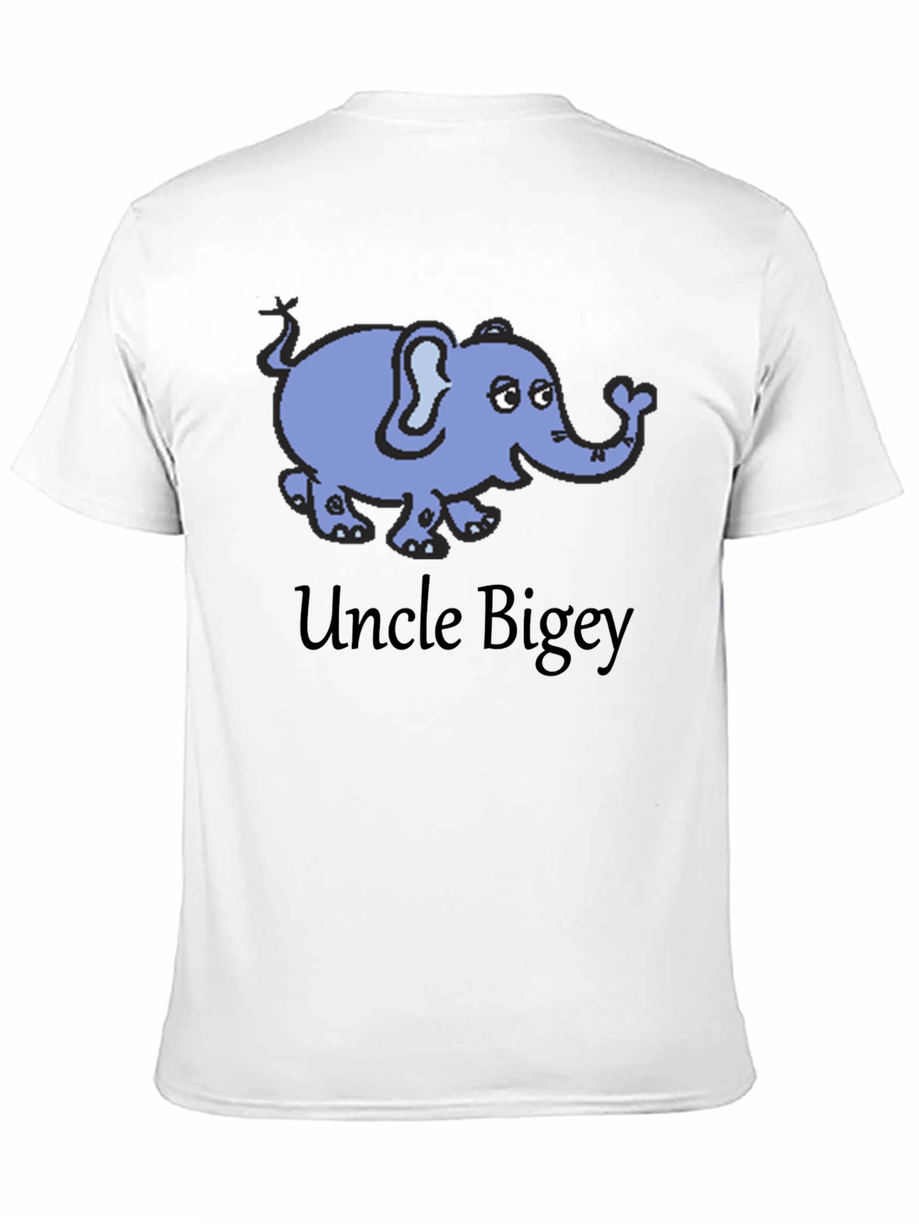 Uncle Bigey Elephant Cartoon T-Shirt