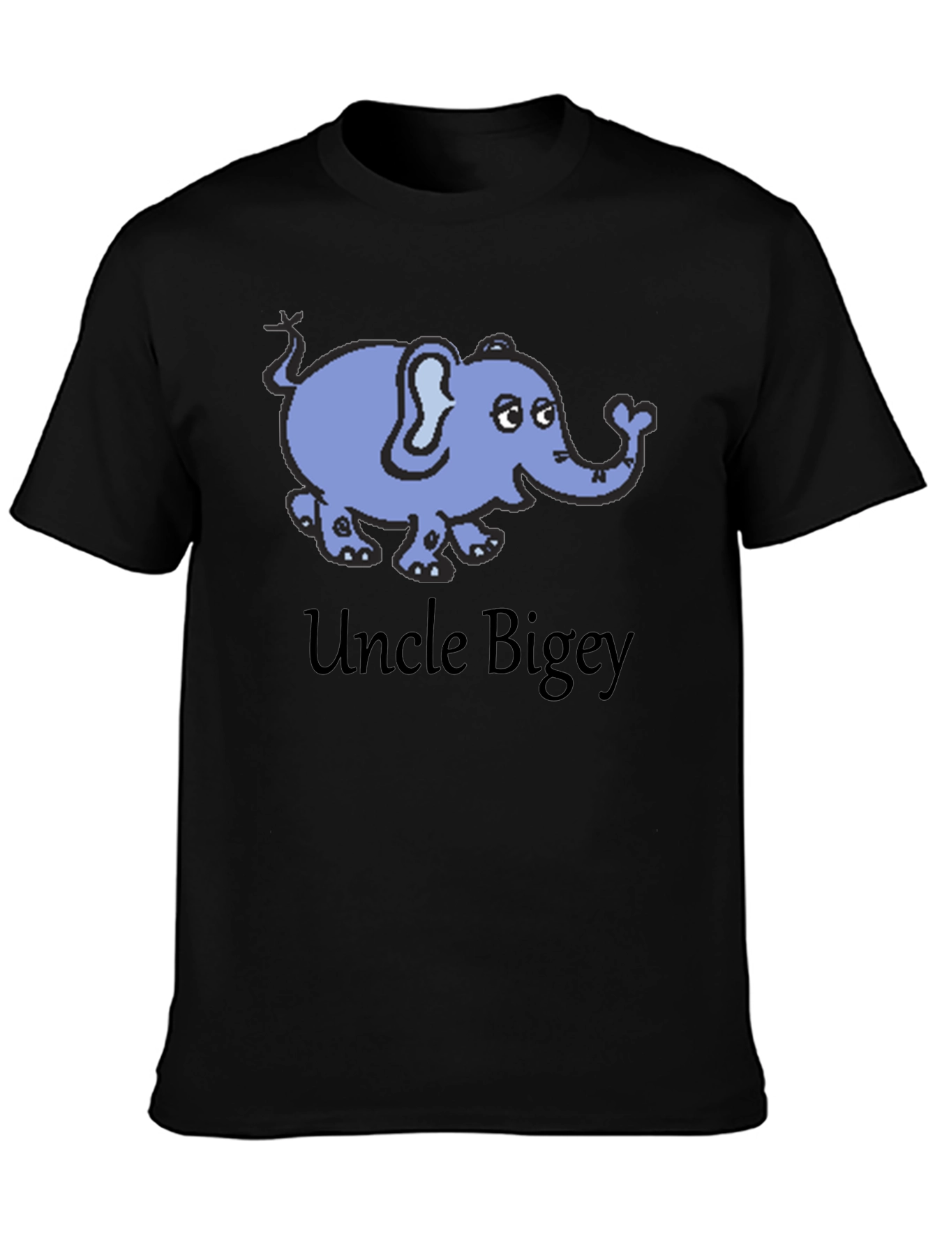 Uncle Bigey Elephant Cartoon T-Shirt