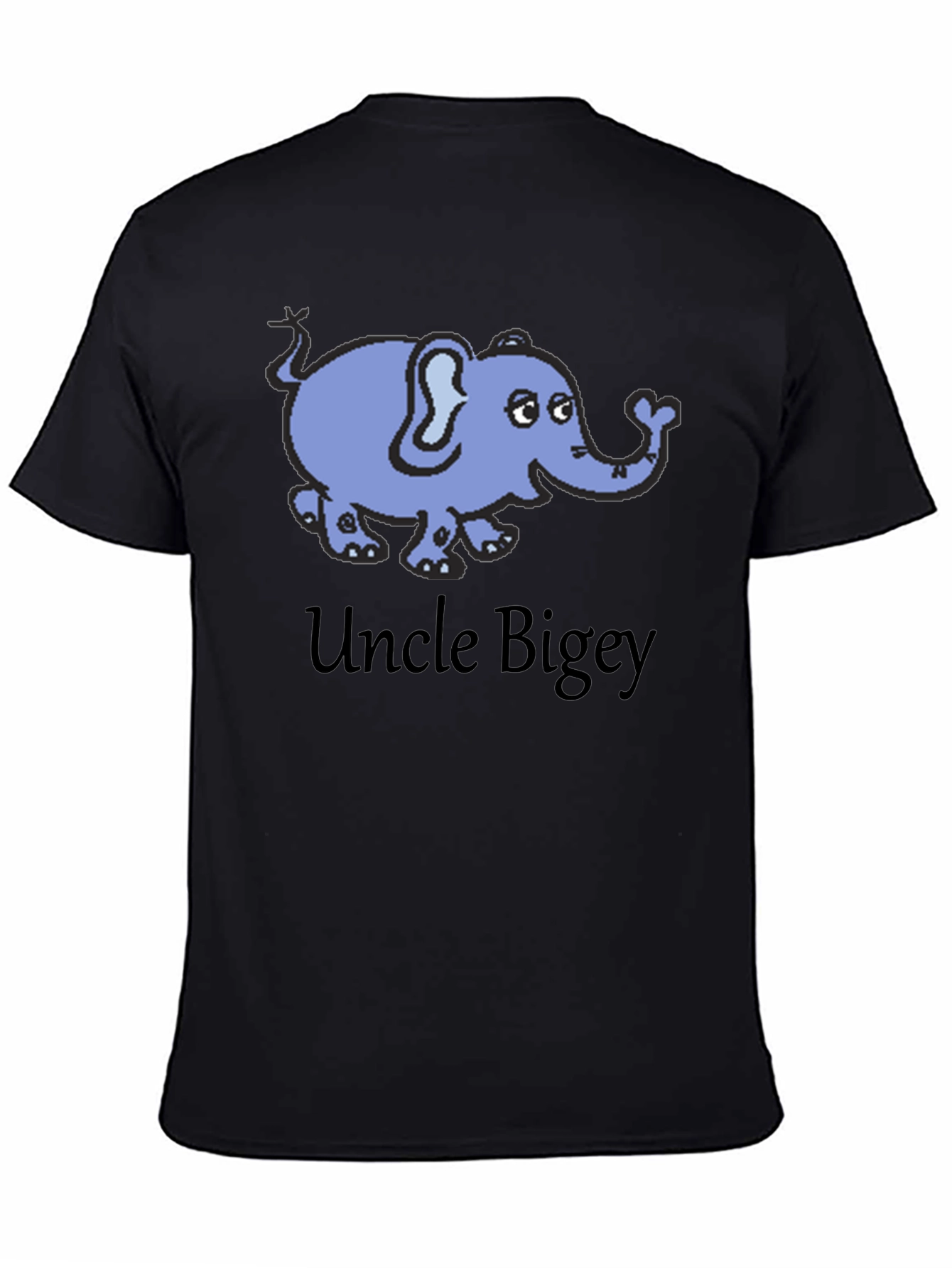 Uncle Bigey Elephant Cartoon T-Shirt