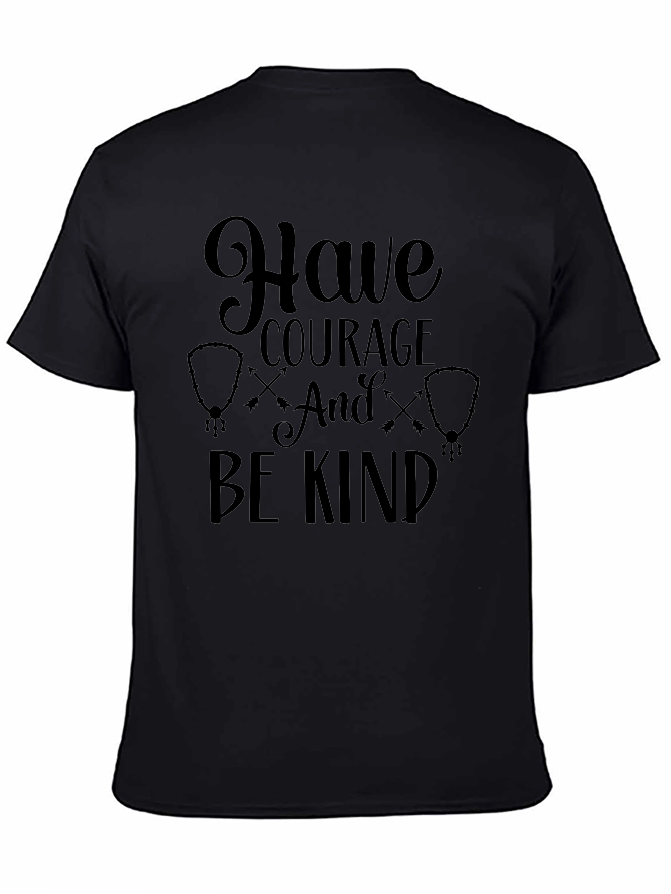 Have Courage Be Kind Graphic Tee - Black T-Shirt