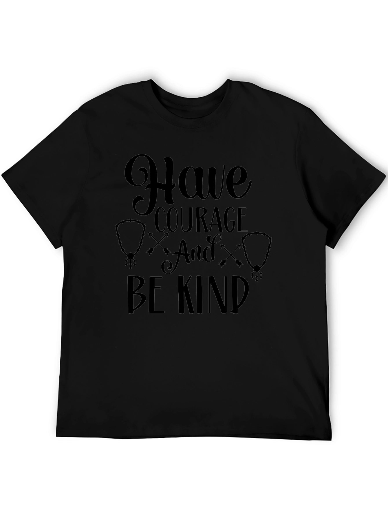 Have Courage Be Kind Graphic Tee - Black T-Shirt