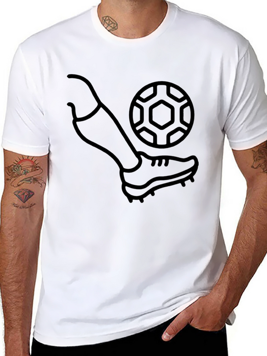 Soccer Kick Graphic T-Shirt - Black