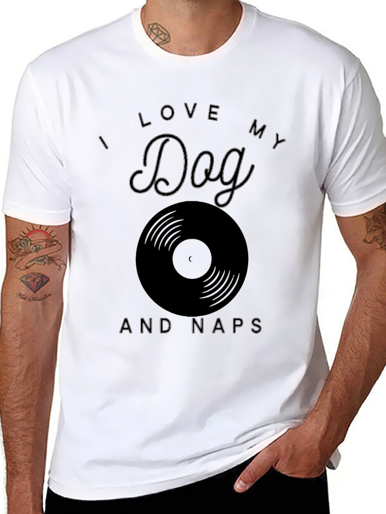 I Love My Dog and Naps Graphic Tee