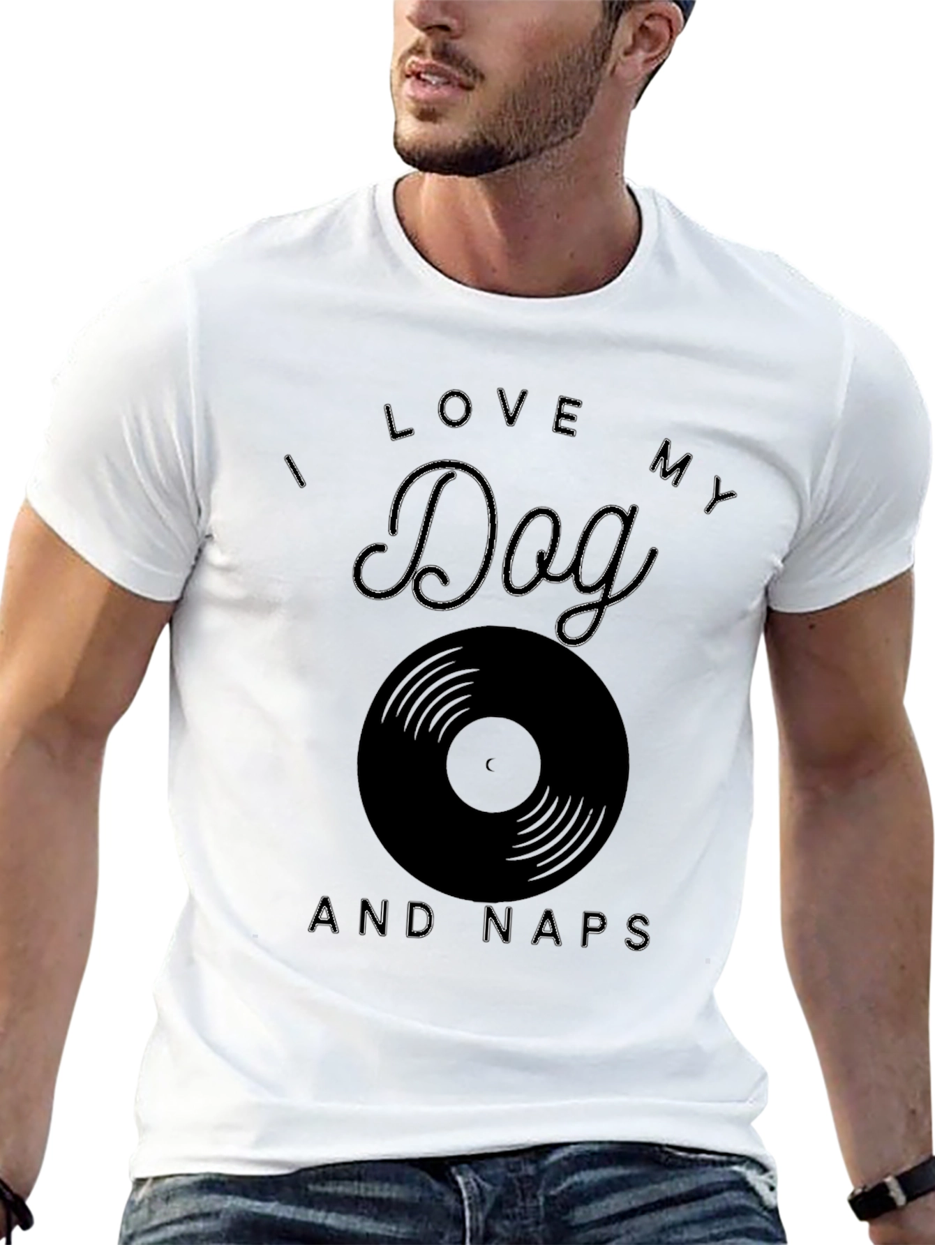 I Love My Dog and Naps Graphic Tee