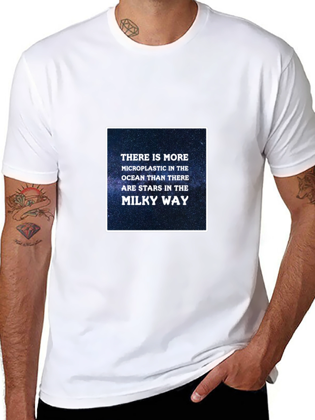 Microplastic Milky Way Graphic T-Shirt