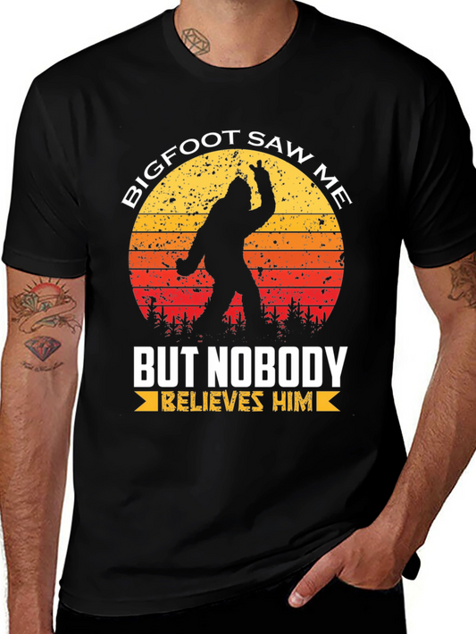 Bigfoot Saw Me T-Shirt - Novelty Graphic Tee