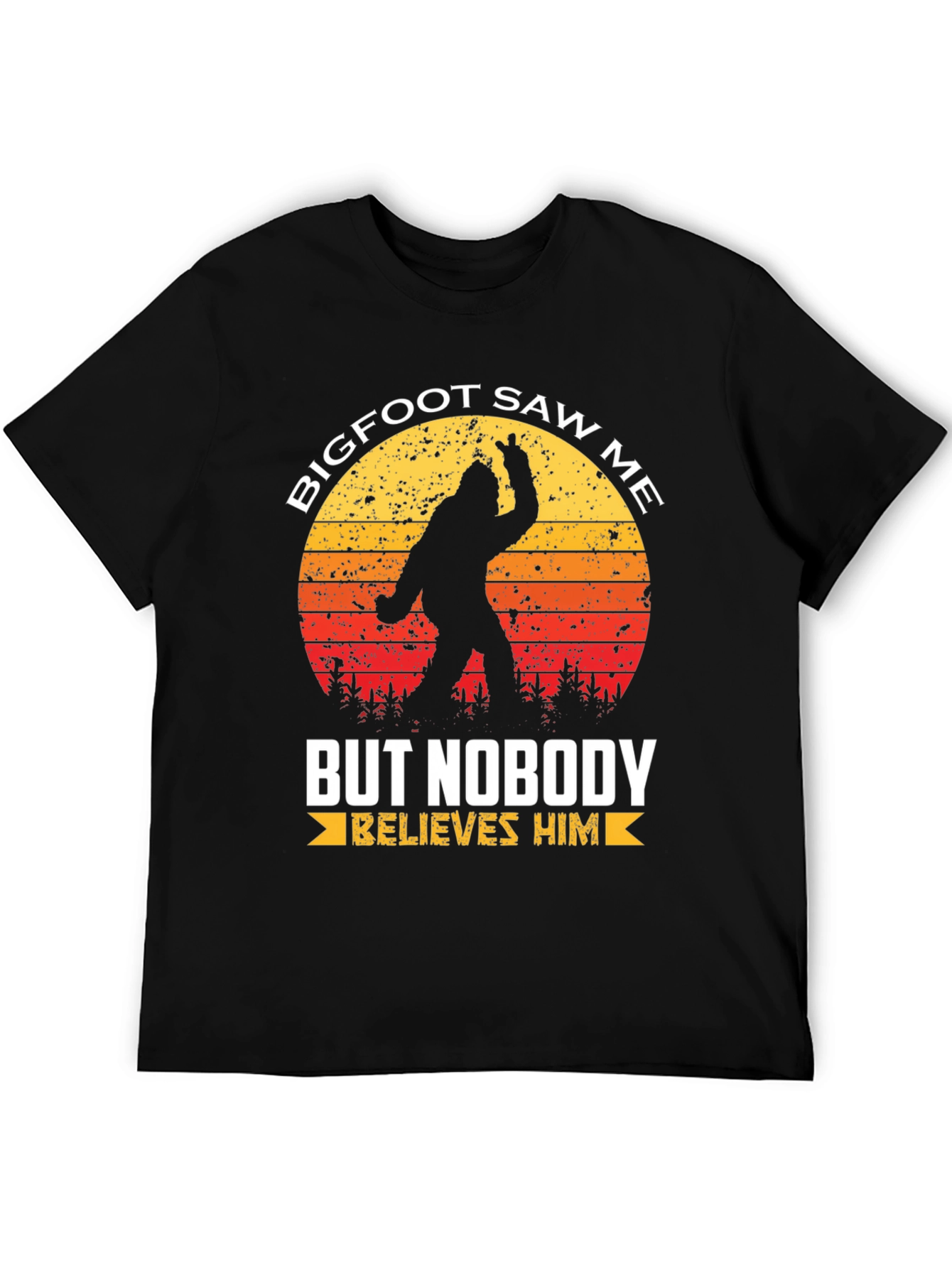 Bigfoot Saw Me T-Shirt - Novelty Graphic Tee