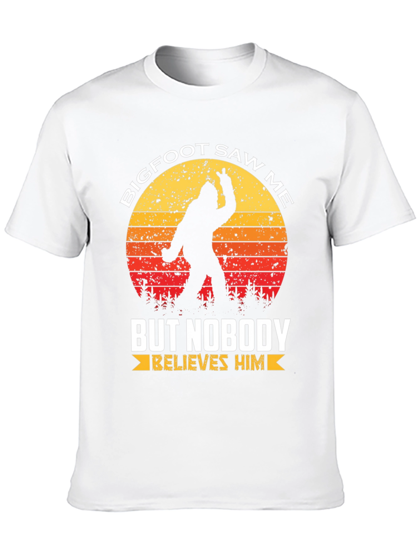 Bigfoot Saw Me T-Shirt - Novelty Graphic Tee