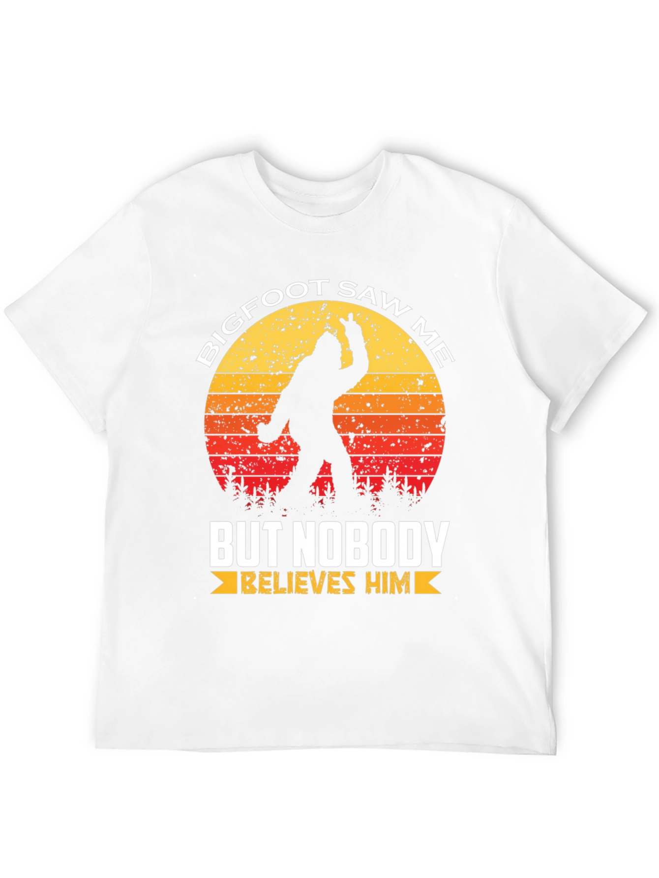 Bigfoot Saw Me T-Shirt - Novelty Graphic Tee
