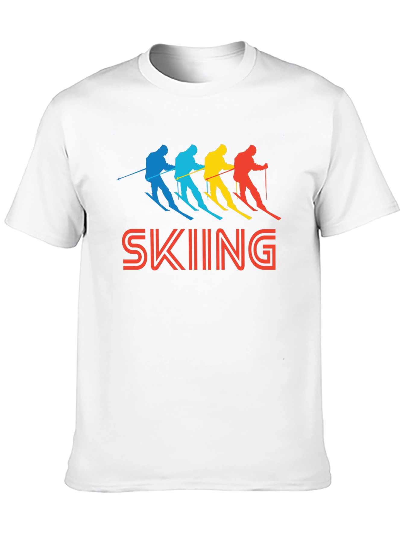 Retro Skiing Graphic Tee