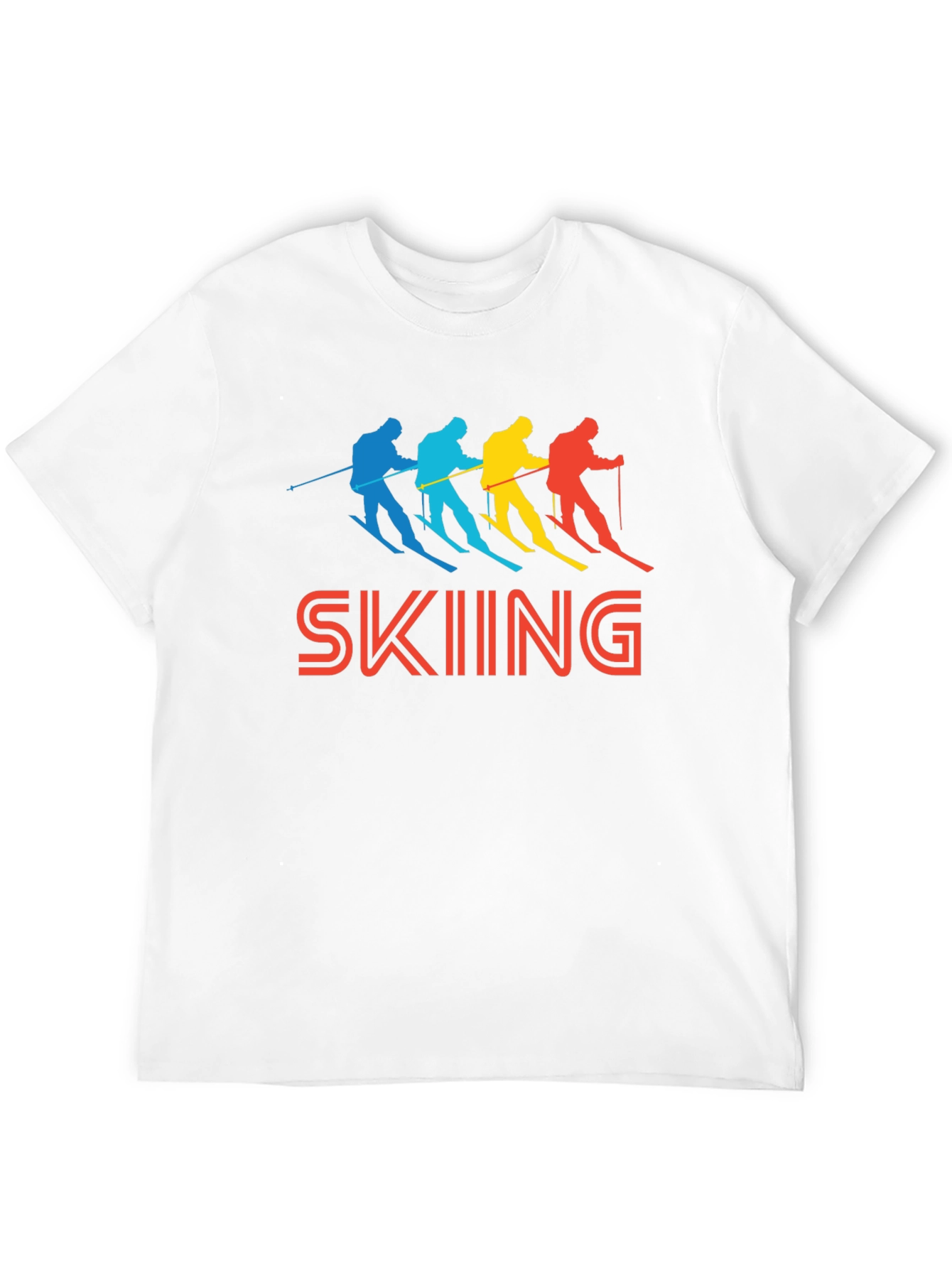 Retro Skiing Graphic Tee