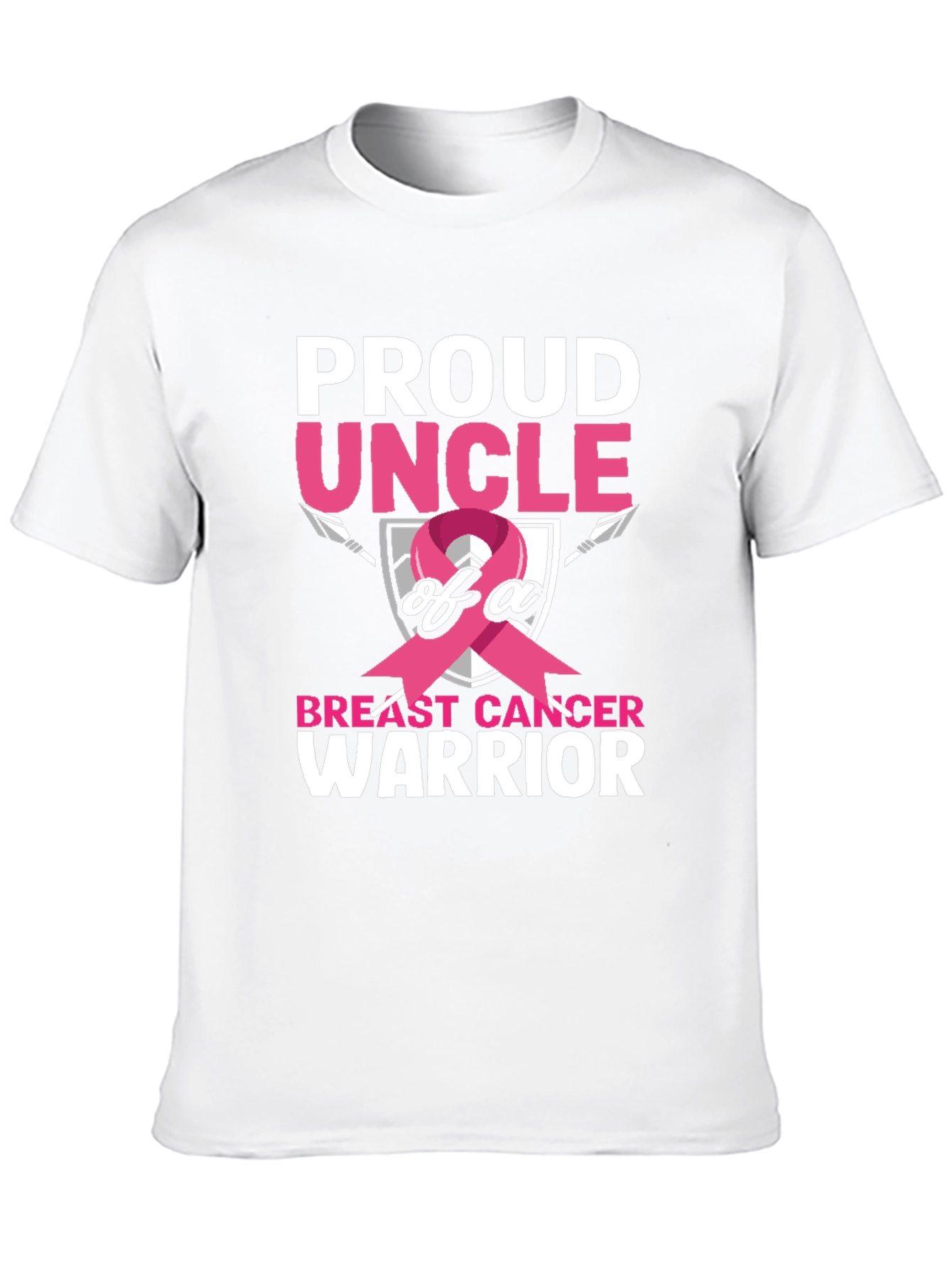 Proud Uncle Breast Cancer Warrior T-Shirt