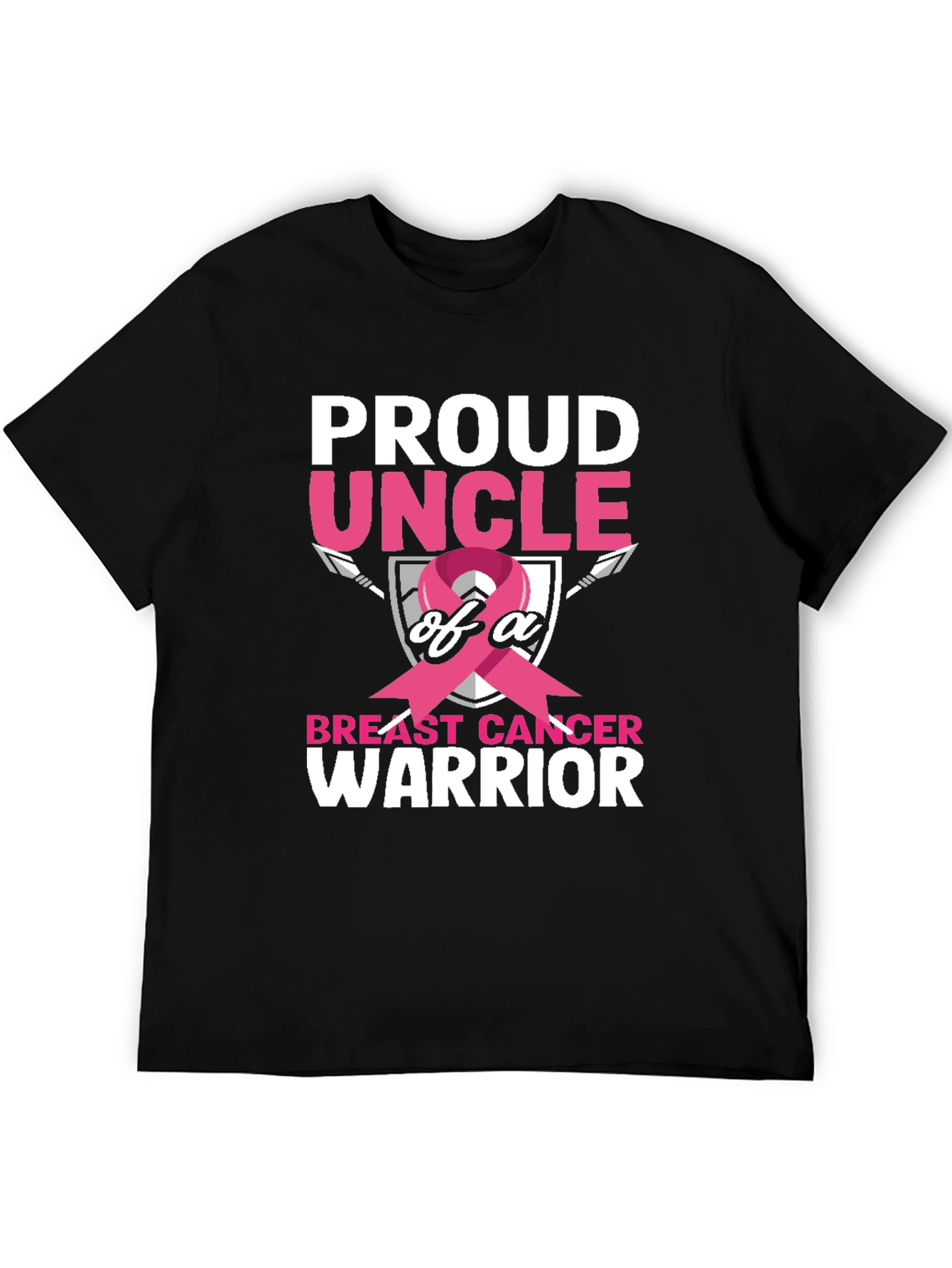 Proud Uncle Breast Cancer Warrior T-Shirt