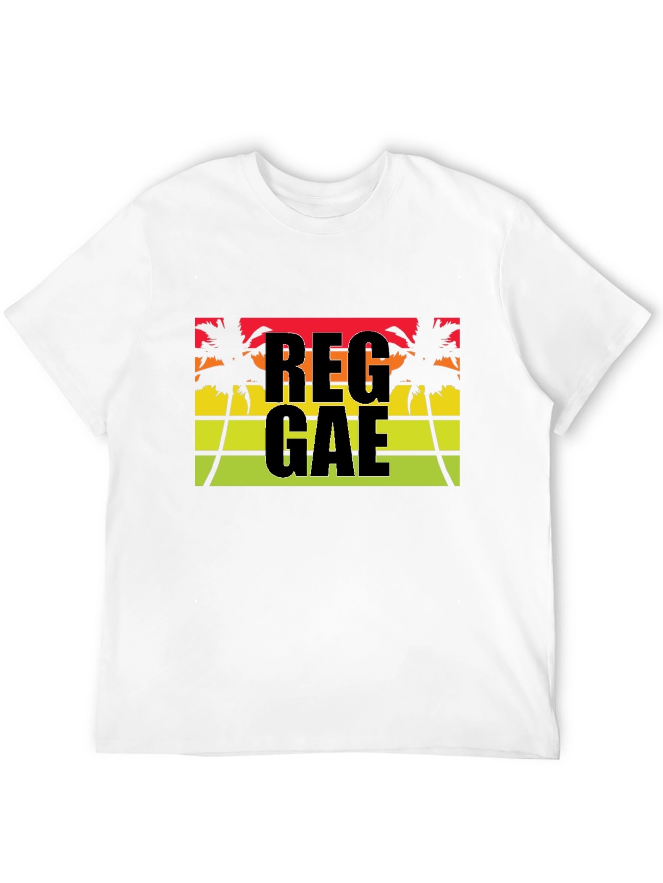 Reggae Vibe T-Shirt - Tropical Palm Tree Design