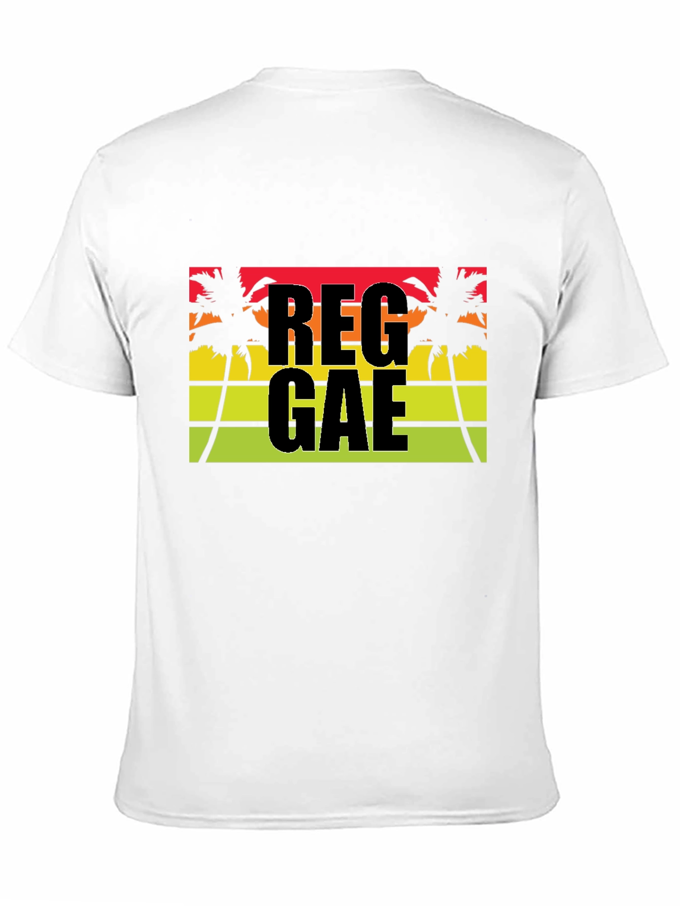 Reggae Vibe T-Shirt - Tropical Palm Tree Design