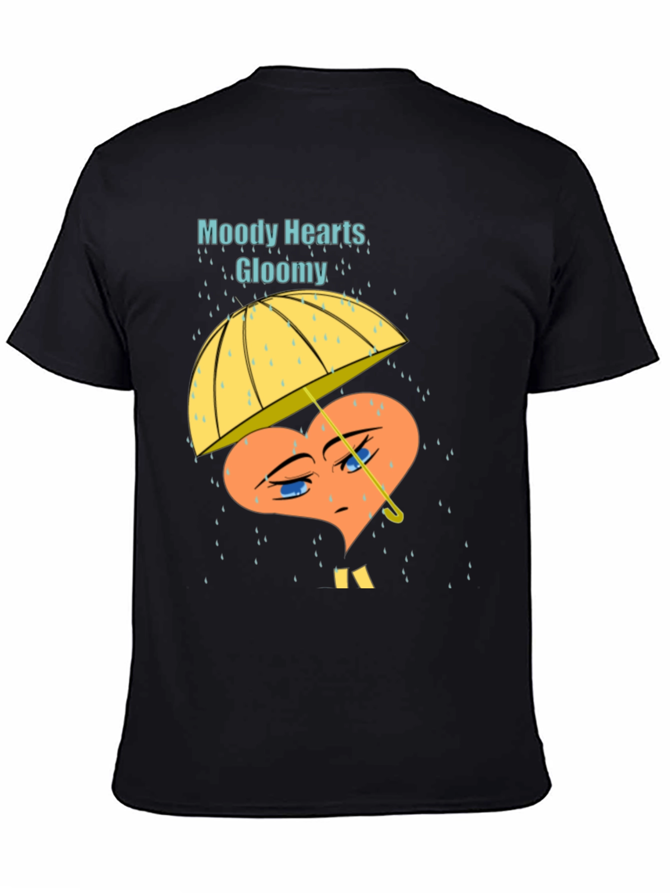 Moody Hearts Gloomy Graphic T-Shirt
