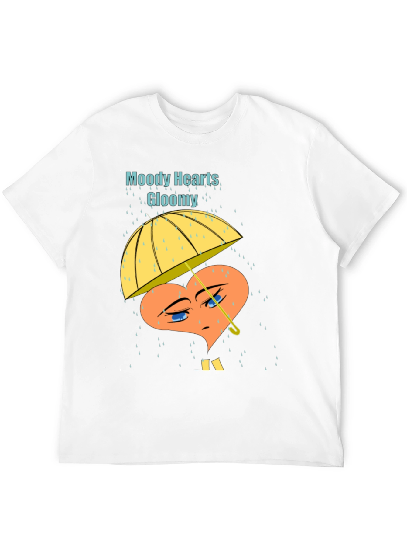 Moody Hearts Gloomy Graphic T-Shirt