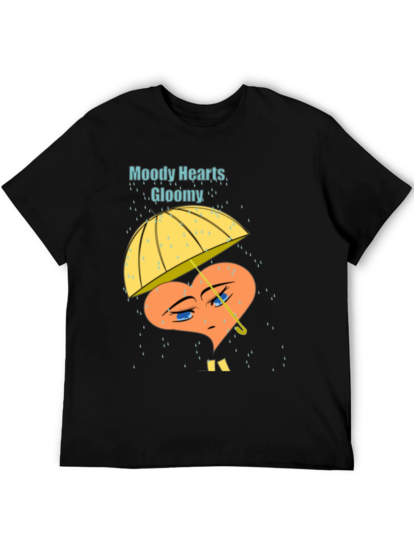 Moody Hearts Gloomy Graphic T-Shirt